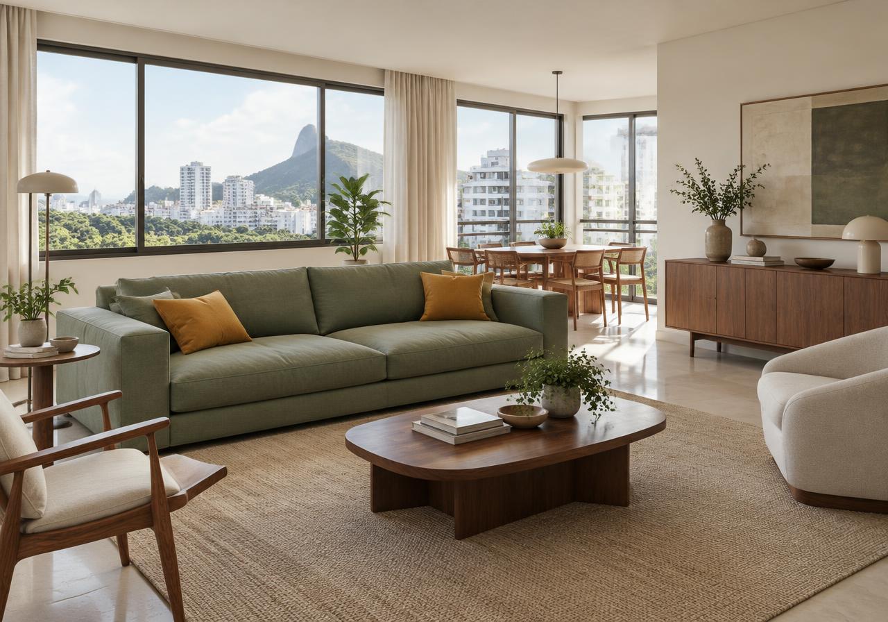 Sala de estar de um projeto do acervo Intelin Vértice